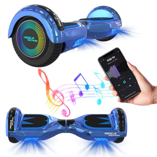MEGA MOTION A03 Hoverboard for Kids, Blue Hoverboard Image