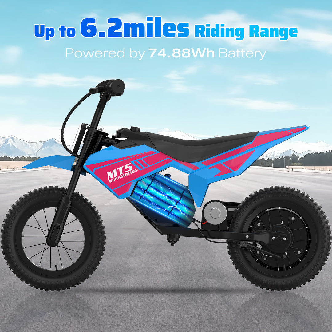 MEGA MOTION MT5 children's electric motorcycle with a range of up to 6.2 miles image