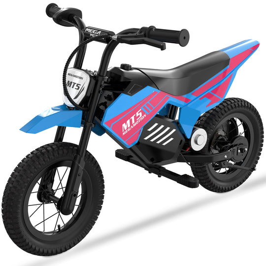 MEGA MOTION MT5 Blue Children's Electric Motorcycle Image