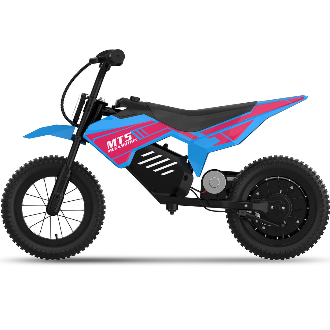 MEGA MOTION MT5 Blue Children's Electric Motorcycle Pictures
