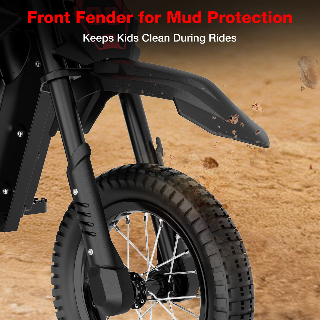 MEGA MOTION MT8 children's electric motorcycle front fender image
