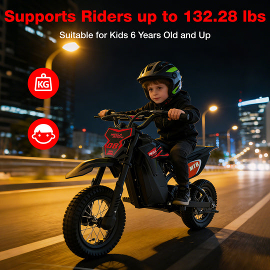 MEGA MOTION MT8 Electric Motorcycle for 6-Year-Olds Images