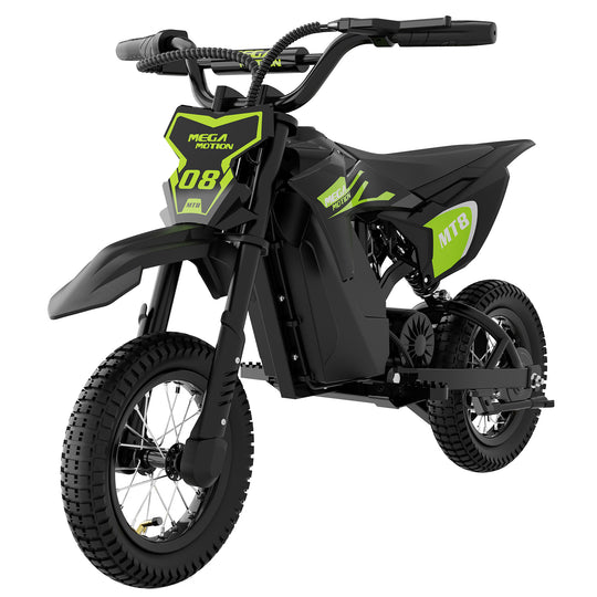 MEGA MOTION MT8 Green Kids Electric Motorcycle