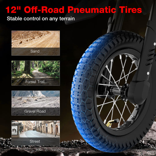 MEGA MOTION MT8 Kids Electric Motorcycle with 12-inch Tires Image